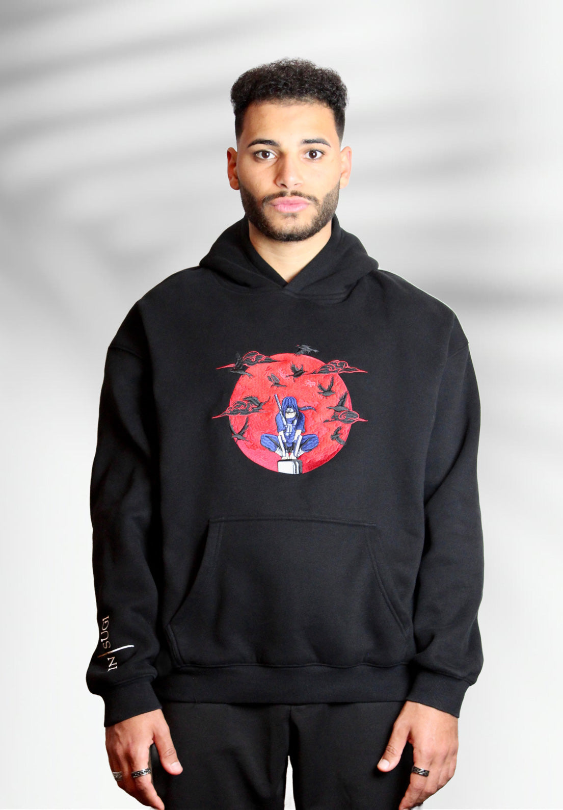 Phantom Black Hoodie "Tsukuyomi"
