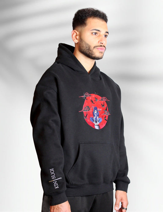 Phantom Black Hoodie "Tsukuyomi"